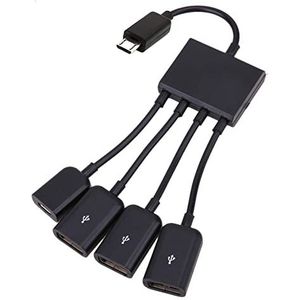 chenyang Micro USB Host OTG 3 Poorten Hub Adapter Kabel met Power Output voor Galaxy S5 i9600 Note3 N9000 Mobiele Telefoon Tablet