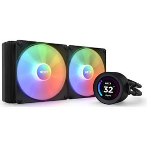 NZXT Kraken Elite 280 RGB - RL-KR28E-B1-280mm AIO CPU vloeibare koeler - Aanpasbaar 2,3"" LCD-scherm voor afbeeldingen, prestatiemetingen - Krachtige pomp - 2 x F140 RGB Core Fans - Zwart