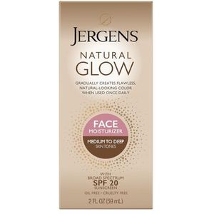 Jergens Natural Glow Healthy Complexion Daily Facial Moisturizer For Medium to Tan Spf 2 60 ml Moisturizer