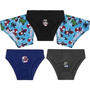 Marvel Ademende boxershorts voor kinderen, cadeau ondergoed, blauw (Spidey), 3-4 jaar
