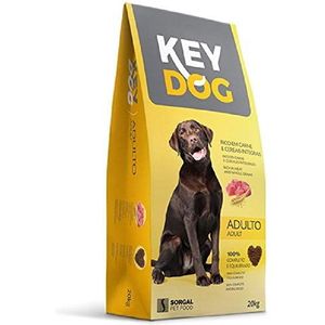 KEY DOG Hondenvoer, 20 kg, voor de verzorging van volwassen honden