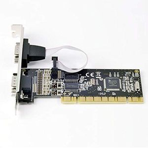PCI naar 2 poorten RS232 COM DB9 Serial Card Adapter MCS9865 chipset voor moschip