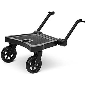 Kiddie Ride On 2 ABC Design plank - voor kinderwagens - tot 20 kg - kleur: zwart