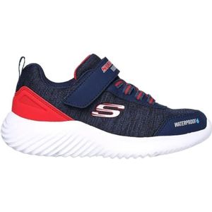 Skechers Bounder Dripper Drop Sneaker voor jongens, marine Rood, 3.5 UK Child