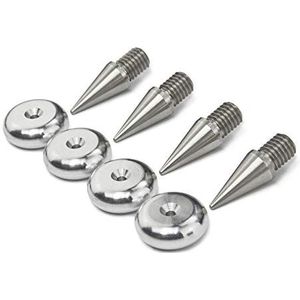 PrecisionGeek Roestvrijstalen Luidspreker Spikes/Boxen Spikes M8 L-20mm 20mm Aluminium Onderleggers - 4 stuks