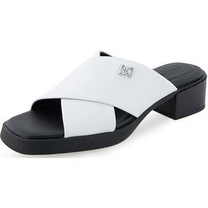 Aerosoles Duane Slide sandaal voor dames, wit Pu, 36 EU, Wit Pu, 38 EU