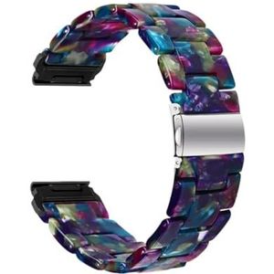 Quickfit 20mm 22mm harsband geschikt for Garmin Fenix ​​7 7S Solar 6 6S Pro 5 5S Plus Forerunner 935 945 Epix Gen2 Aanpak S60 S70 Band (Color : Resin 5, Size : 22mm Approach S62)