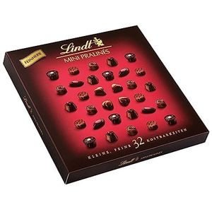 Lindt Fijnherbe Mini Pralinés Noirs | 163 g | Donkere chocolade | 32 bonbons | klein chocoladecadeau of bonbongeschenk