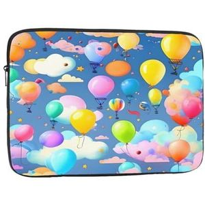 Laptop Case Kleurrijke Ballonnen Laptop Sleeve Shockproof Beschermende Notebook Case Met Rits Aktetas Dragen