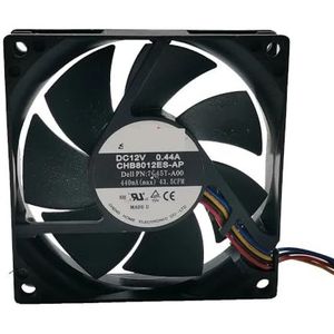 CHB8012ES-AP 8020 8cm DC12V 0.44a vierdraads temperatuurregeling PWM hoge wind chassis CPU-ventilator 80 * 80 * 20MM