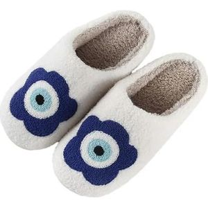 MdybF Pantoffels Dikke zool Thuis Binnen Buiten Jongen Meisjes Slides Winter Thuis Warm Pluizige Slippers Hoge Hakken Bont Katoenen Schoenen Dames Koppels, G7, 36/37 EU