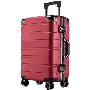 Bagage Koffer Trolley Koffer Koffer Met Harde Schaal, Ingecheckte Bagagekoffer Met Spinnerwielen Voor Dames En Heren Reiskoffer Handbagage (Color : G, Size : 20"")