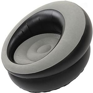 Opblaasbare fauteuil, op grote schaal toepasbare snelle inflatie lichtgewicht opblaasbare bank eco-vriendelijk voor slaapkamer(Grijs)