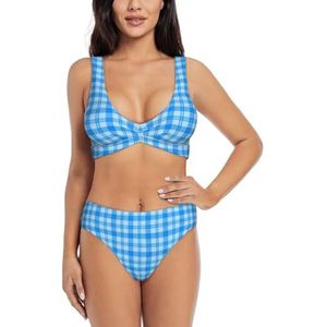 Zelinge Cartoon tank bikinitop met hoge taille onderkant 2 stuks badpak hoge taille badpakken S-2XL