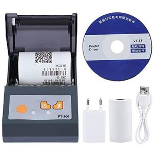 Taidda bluetooth-printer, bluetooth-printer draagbare mini bluetooth handheld thermische printer 58 mm 90 mm/sec