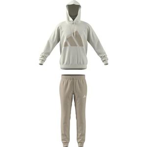 adidas Hombre BIG LOGO FRENCH TERRY HOODED TRACKSUITS, off white, XXL