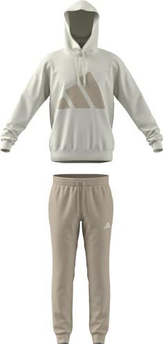 adidas Hombre BIG LOGO FRENCH TERRY HOODED TRACKSUITS, off white, XXL