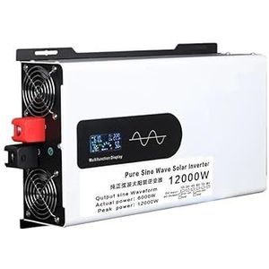 Spanningsomvormer 24V 220V 12000W 6000W Hoog Vermogen 24V 48V 60V 72V 96V Naar 110V Omvormer Zonne-auto-omvormers Off-grid Zuivere Sinusomvormer Omvormer(24V,120V(60Hz),12000W)