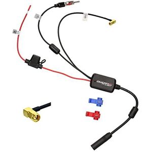 Audioproject A393 - autoradio DAB antennesplitter versterker SMA naar DIN antennesplitter autoradio digitale radio DAB+ Plus auto-adapter stekker