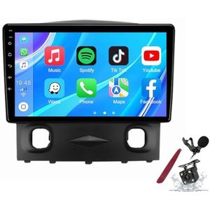 Android 14 Autoradio Navi voor F-ord Escape (2007-2012) 9 Inch Touchscreen Multimedia Speler met Draadloze Carplay GPS Navigatie FM RDS Bluetooth 5G-WiFi SWC DSP,M100s