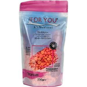 More For You Titanium Film Hand Wax Beans 250 g - Ontharingswax - Zacht voor de huid, eenvoudig aan te brengen, geen waspapier nodig, langdurig - geschikt voor het hele lichaam