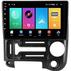 Dubbele DIN Android 14 autoradio voor Hyundai Santro 2003-2015 9 Duim QLED Touch screen-met Draadloze Carplay Android Auto GPS navigatie 4G WiFi Stuurwielbediening achteruitrijcamera(P2 WIFI 4-Core 1G