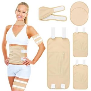 Ricinusolieverpakking, 6 stuks herbruikbare castorolieverpakking, castoroliepakket, herbruikbaar, organische castorolie verpakking voor buik, hals, knie, borst, nekontspanning