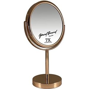 Metalen make-up spiegel Rosé Goud / Goud 18cmØ (7x vergroting)