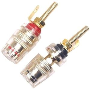 2 stks/1 paar 42.5mm 4mm Binding Post Terminal Speaker Test Banaan Plug Socket Connector Versterker Speaker K5DB