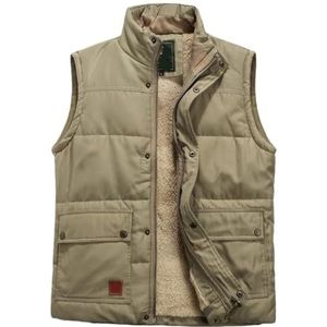 Wintervest Wintervisvest For Heren, Buitenbodywarmer, Mouwloos Jack, Werkgilet Outdoor Vest(Blue,pink,black,XXL)