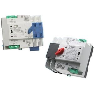 Din Rail 2P Mini ATS Dual Power Automatische Overdrachtschakelaar Elektrische Selectieschakelaar Ononderbroken Voedingsschakelaar 100A 1st (Maat: 2P 125A 110V, Kleur: Generator Type)