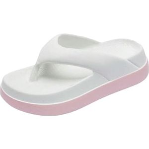 XYNM Slippers Vrouw Slippers Populaire Ontwerp Schoenen Trend Casual Platform Sandalen Antislip Outdoor, Wit, 40-41