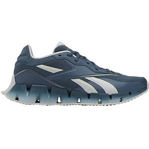 Reebok Unisex Zig Dynamica 4 Sneaker, Hoepels Blauw Puur Grijs Citrus Glow, 3.5 UK Men/ 2.5 UK Women