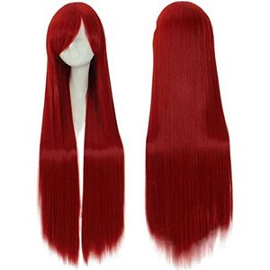 Pruiken Haarpruiken Luchtvolume Hoge temperatuur Zachte zijde Bulkhaar Lang zijdeachtig recht Big Wave-haar Synthetische pruik, 3.2FT Pruiken Voor Vrouwen (Color : 12)