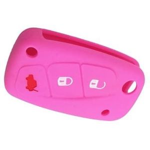 Autosleutelhoesje Sleutelhoes Voor Citroen Voor Relay Voor Nemo Voor Peugeot Voor Boxer Voor Bipper Siliconen Auto-accessoires Sleutelbehuizing Accessoires(Pink)
