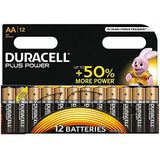 Duracell Plus Mono alkaline batterijen LR20, Grootte AA 12 Stuk oranje/zwart