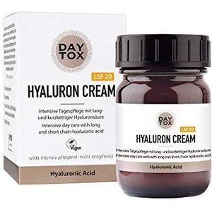 DAYTOX - Hyaluron Cream - Hyaluron Gezichtscrème met SPF 20 - Veganistisch, Zonder Siliconen, Made in Germany - 50 ml
