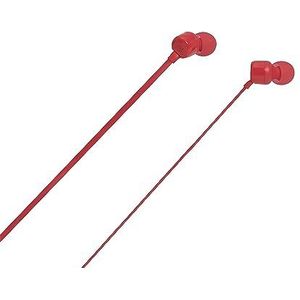 JBL JBLT110RED in-ear hoofdtelefoon met bediening en microfoon, rood