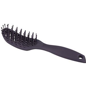 Gebogen Blow Dryer Vent Brush, Plastic Haarborstel voor Kort Haar, Geventileerde Natte Haarborstel voor Mannen en Vrouwen