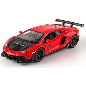 Prachtig Auto model 1:32 Legering Diecast Auto Modellen For Lamborghini LP700 Simulatie Geluid En Licht Trek Speelgoed (Kleur : Red)