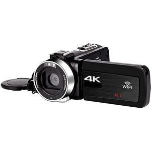 Digitale Camera, Video Camcorder 4K 48MP Ingebouwd invullicht Touchscreen Vloggen for recorder Digitale camera(32 G SD Card,AF1)