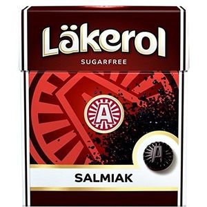 4 dozen à 25 g lakerol salmiak - Stevia - origineel - Zweeds - suikervrij - zoute lactratie - pastilles - druppels - dragees - snoep