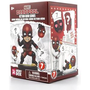 YuMe Deadpool HeroBox actieserie - met verschillende verzamelobjecten in leuke actiehoudingen voor kinderen en volwassenen vanaf 8 jaar