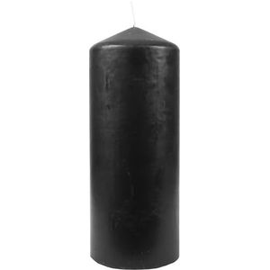 HS Candle Waskaarsen zwarte stompkaarsen Ø6cm x 13,5cm - kaars in vele kleuren, lange brandduur - Gemaakt in EU - kaarsen blokkaarsen - wax