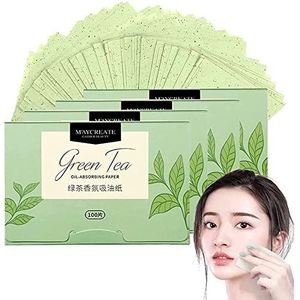 400 stuks gezichtsolie Blotting Paper gezichtsverzorgingsolie control film olie absorberende bladeren, olieabsorberend papier Olieabsorberende Make- Upbladen Papier