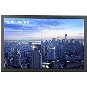 14 inch scherm, 16:10 1280 * 800 gamingmonitorscherm met beugel Industrieel ingebed BNC / VGA / HDMI-scherm Volledig metalen behuizing WLED-achtergrondverlichting (EU)