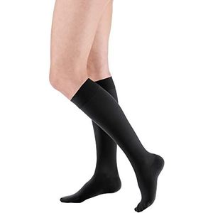 medi mediven plus compressie kniekousen unisex | Medische compressiekousen CCL2 voor dames en heren | zwart | maat III | smalle kant | normaal, zwart, Größe III
