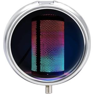 Verlichte luidsprekers ronde pillendoos reizen draagbare pillendoos 23 compartimenten geneeskunde metalen tablet vitaminehouder organizer voor portemonnee zak