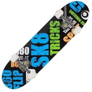 Skateboarders 80cm/31"" volwassen esdoorn compleet skate board Cool Double Rocker Skateboard High Speed ​​Drift Skateboard (Kleur : 80cm-22)
