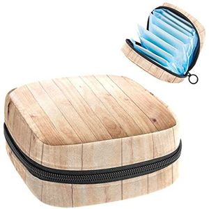 Periode Pouch Draagbare Tampon Opbergtas,Tampon Houder voor Portemonnee Vrouwelijke Product Organizer,Textuur Achtergrond, Meerkleurig, 4.7x6.6x6.6 in/12x17x17 cm